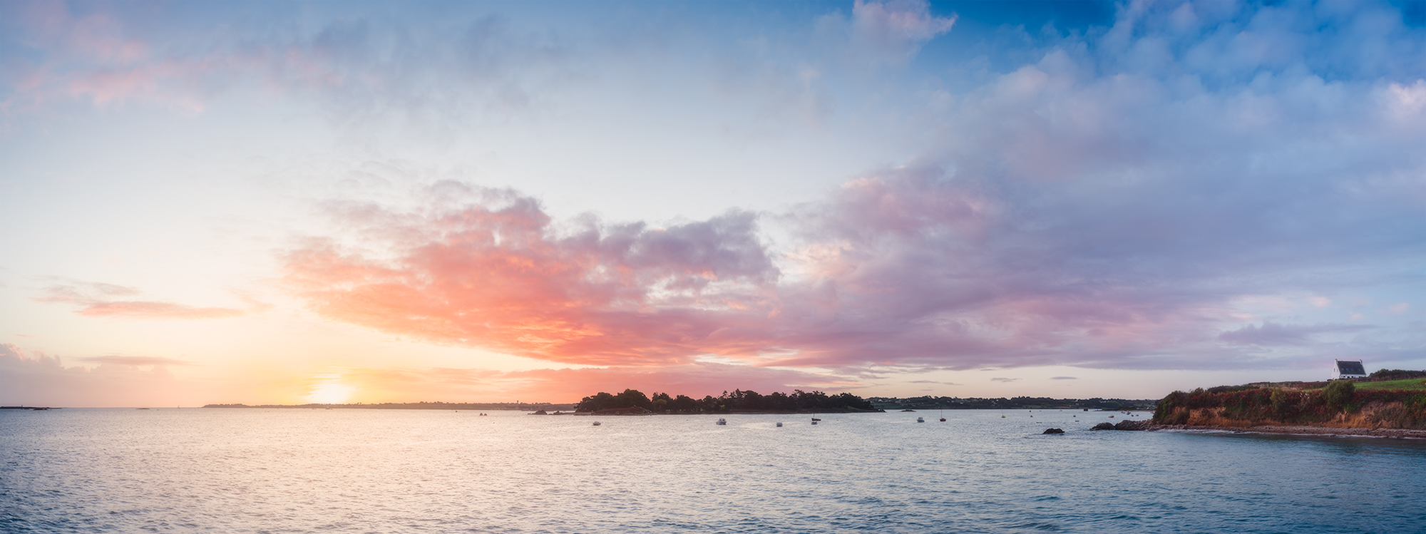Lever du soleil à Plougrescant